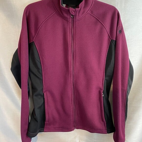 NWOT  Spyder Constant Burgundy Full-Zip Fleece Jacket Ladies L - Picture 14 of 14